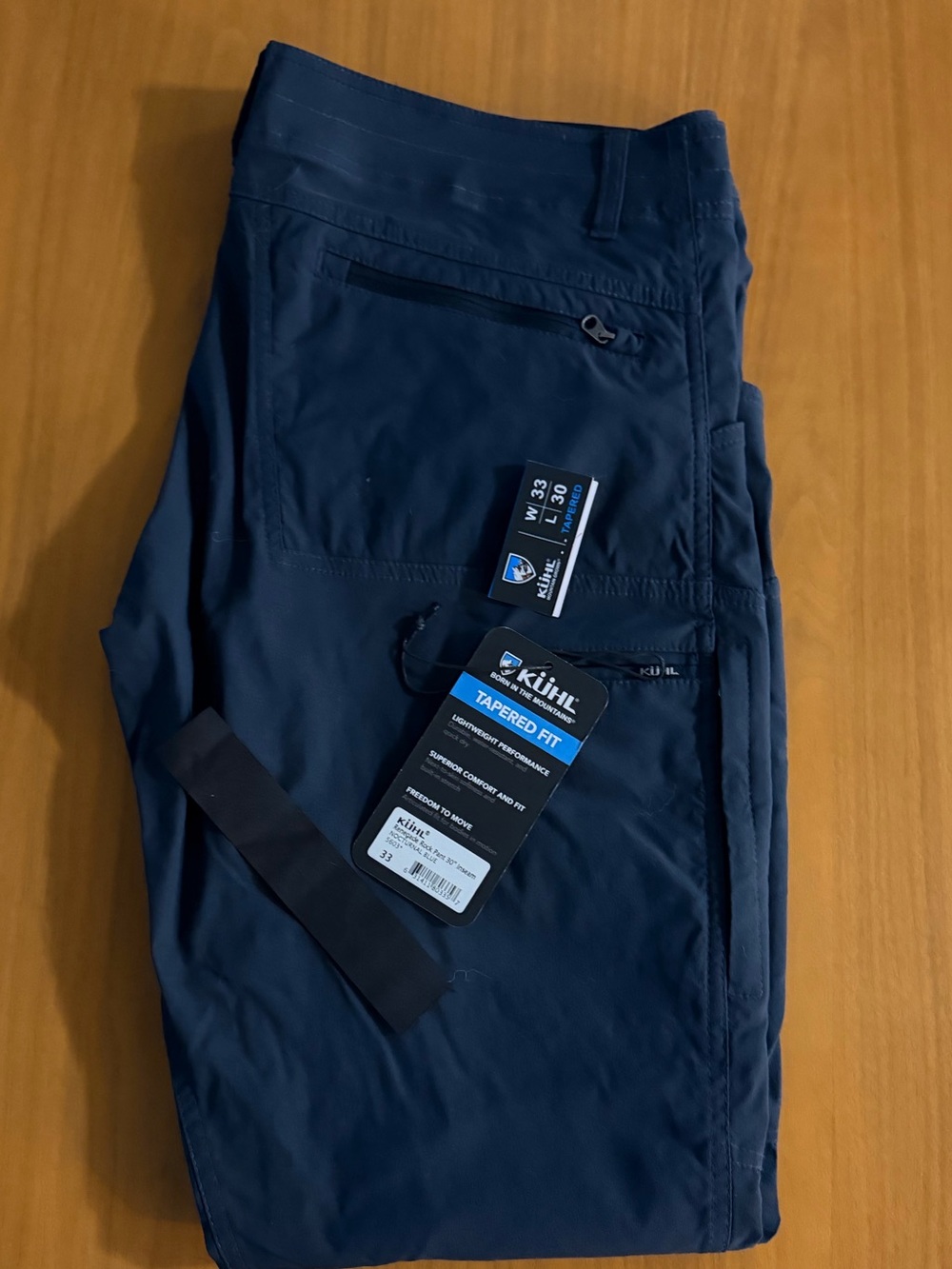 Kuhl Renegade Rock Pants 33x30 color Blue - Worn Once.